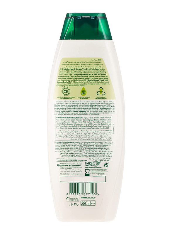 Palmolive Naturals Pure and Fresh Shampoo, 380ml