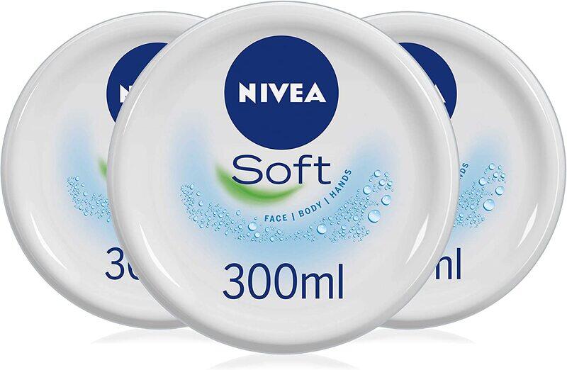 

Nivea Soft Moisturising Cream, 3 x 300ml