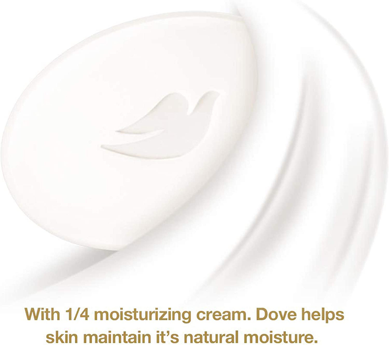 Dove Moisturising Beauty Cream Bar Soap White, 4 x 135g