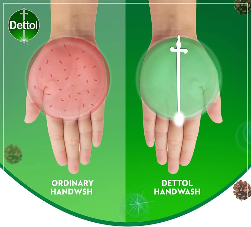 Dettol Original Pine Fragrance Anti-Bacterial Handwash Liquid Soap Pump, 200ml