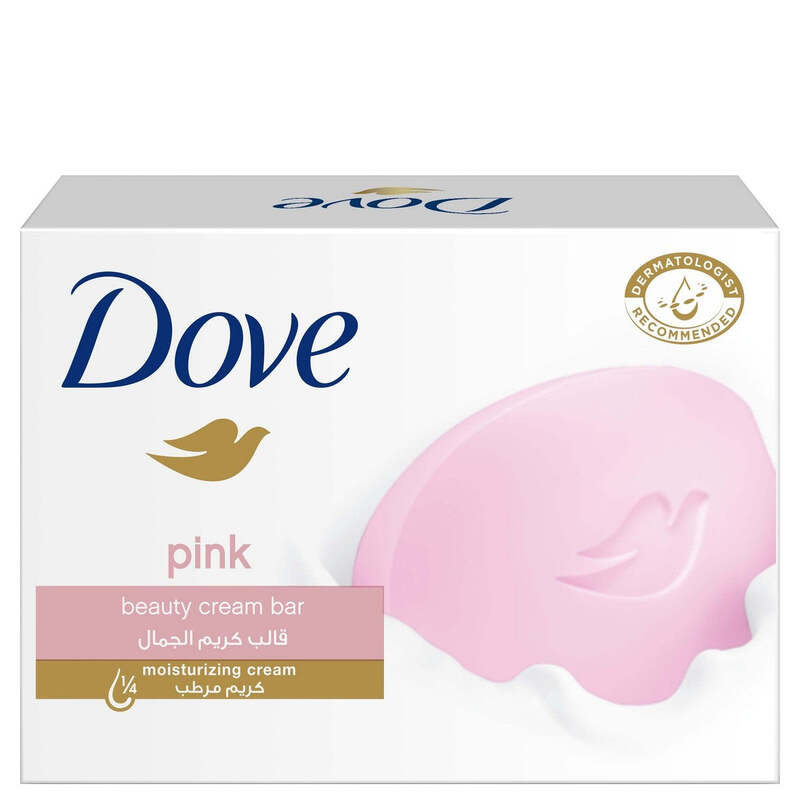 Dove Pink Beauty Cream Soap Bar, 135gm, 12 Pieces