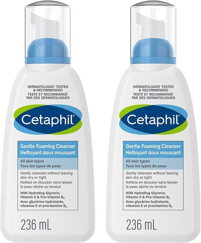 

Cetaphil Gentle Foaming Cleanser, 236 ml, Pack of 2, All Skin Types