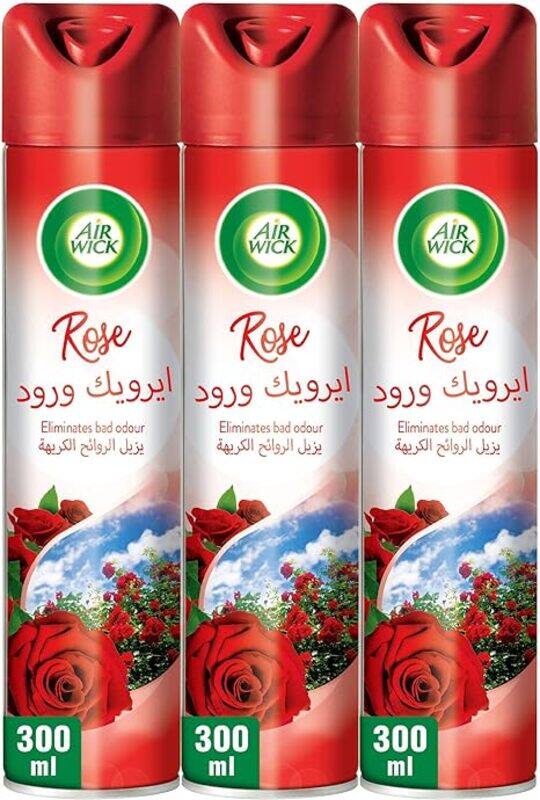 

Air Wick Freshener Aerosol Rose 300ml, Pack of 3