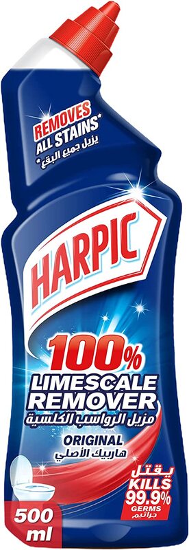 Harpic Original Toilet Cleaner Liquid Limescale Remover, 500ml