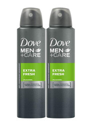 Dove Men Care Antiperspirant Deodorant Extra Fresh, 2 x 150ml