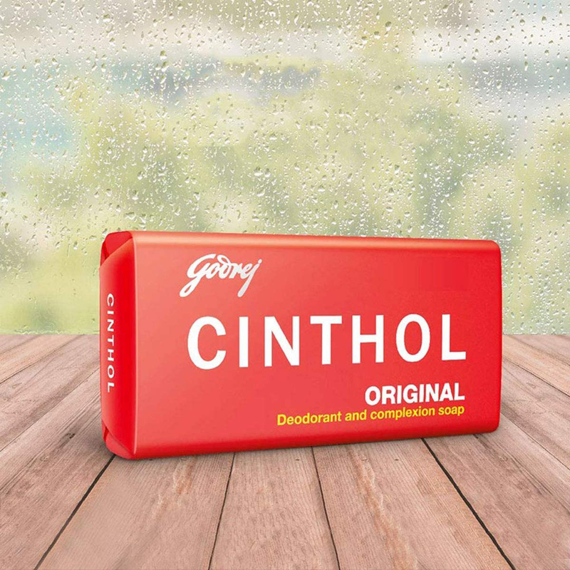 Cinthol Original Complexion Bath Soap 99.9% Germ Protection, 6 x 100g