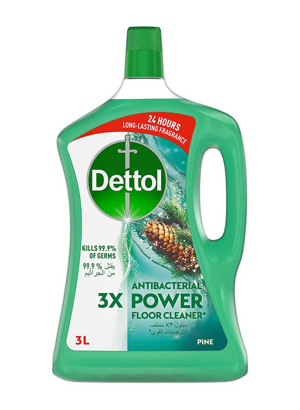 Dettol Pine Antibacterial Power Floor Cleaner, 3Litres