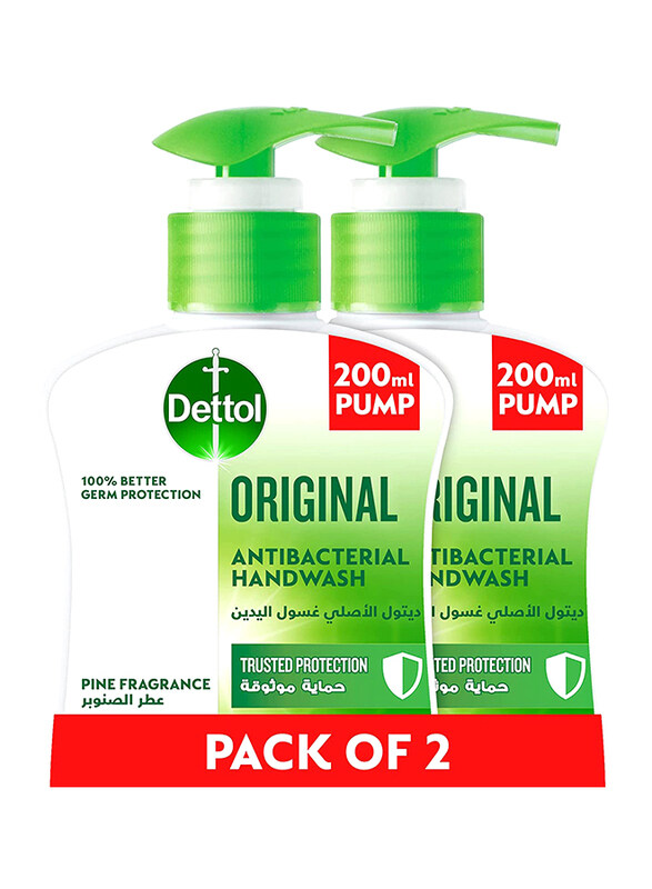 

Dettol Original Anti-Bacterial Liquid Hand Wash, 2 x 200ml