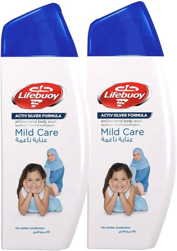 

Lifebouy Lifebuoy Anti Bacterial Mild Care Body Wash, 300 ml (Pack Of 2)