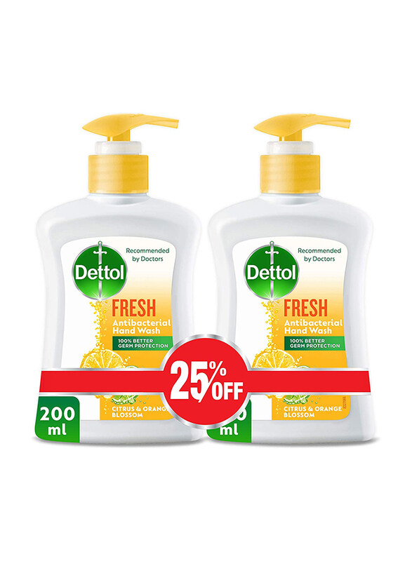 

Dettol Fresh Anti-Bacterial Liquid Hand Wash, 2 x 200ml