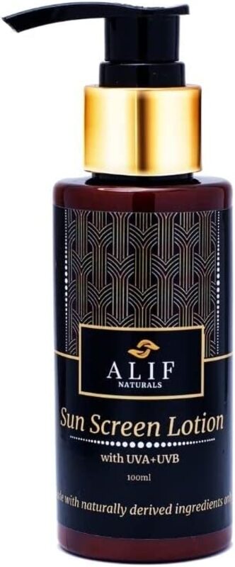 Alif Naturals Soft and Non Sticky Sunscreen Lotion SPF 30, One Size