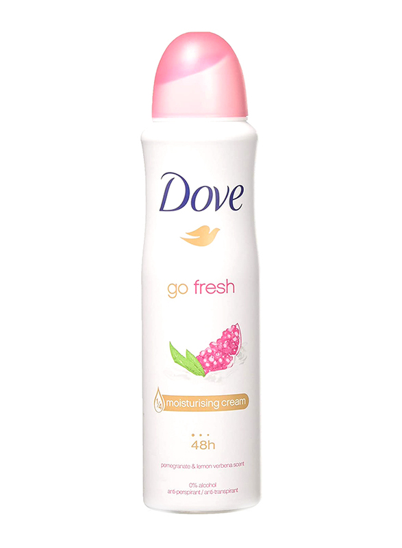 Dove 48 hours Go Fresh Pomegranate & Lemon Verbena Dry Spray Antiperspirant, 6 x 5oz