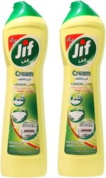 Jif Lemon Scouring Cream, 2 x 500ml