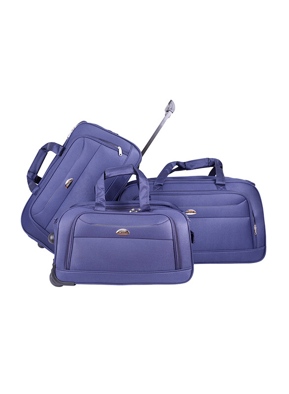 

Abraj 3 Pieces 2 Wheel Travel Duffle Bag, Royal Blue