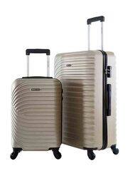 Para John 2-Piece Travel Trolley Luggage Bag Set, Gold