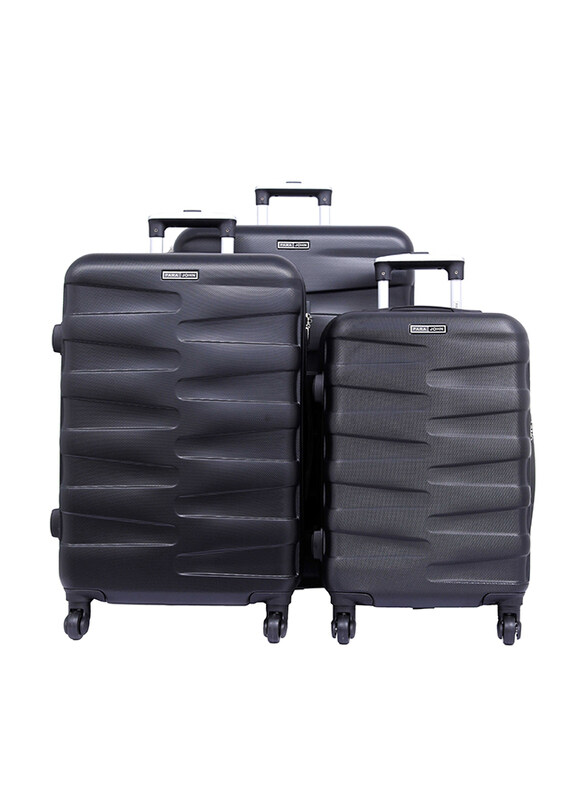 

Para John 3 Pieces Travel Luggage Suitcase, Black