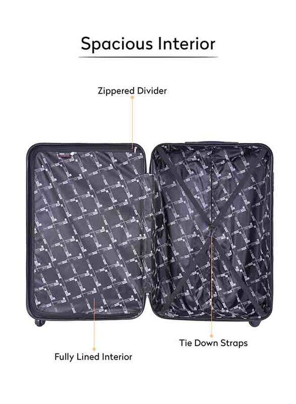 Para John 2-Piece Hardside Travel Trolley Luggage Bag Set, 20/28, Blue