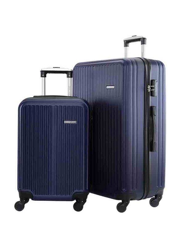 

Para John 2-Piece Travel Trolley Luggage Bag Set, Navy Blue