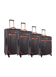 Para John 4 Pieces Travel Luggage Suitcase Trolley Set, Brown
