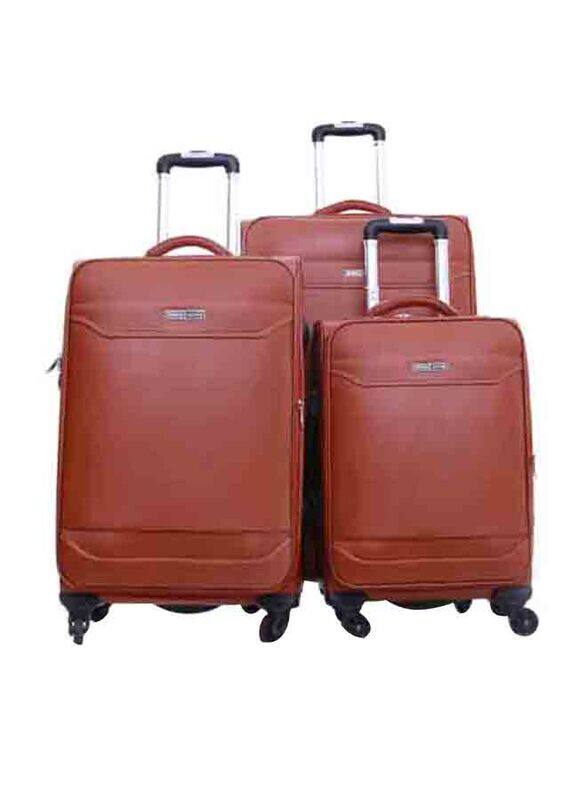 

Para John 3-Piece Buffalos Trolley Luggage Set, PJTR3022, Orange