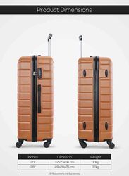 Para John 2-Piece Travel Trolley Luggage Bag Set, Rose Gold