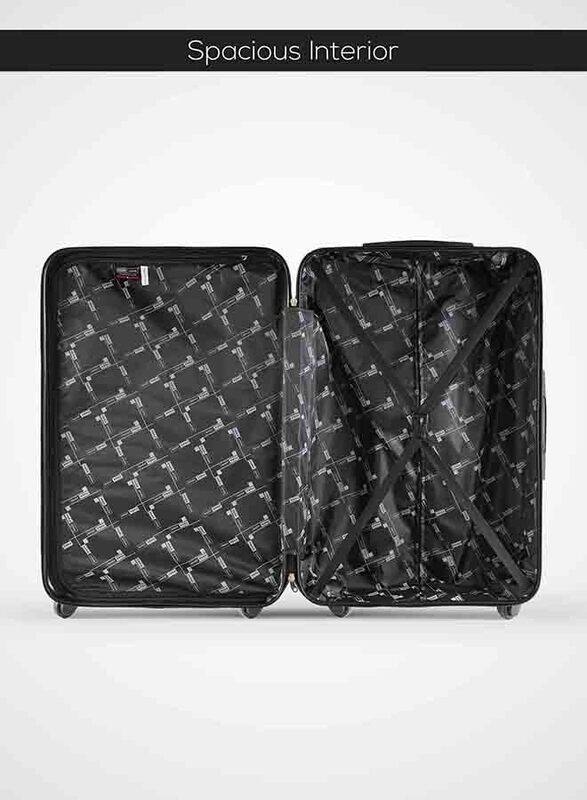 Para John 2-Piece Travel Trolley Luggage Bag Set, Rose Gold