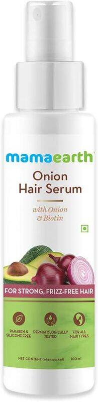 

MAMAEARTH Onion Hair Serum with Onion and Biotin for Strong, Frizz-Free Hair - 100 ml