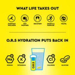 Ors Hydration Tablets With Electrolytes, Vegan, Gluten And Lactose Free Formula - Natural Lemon Flavour 24'S