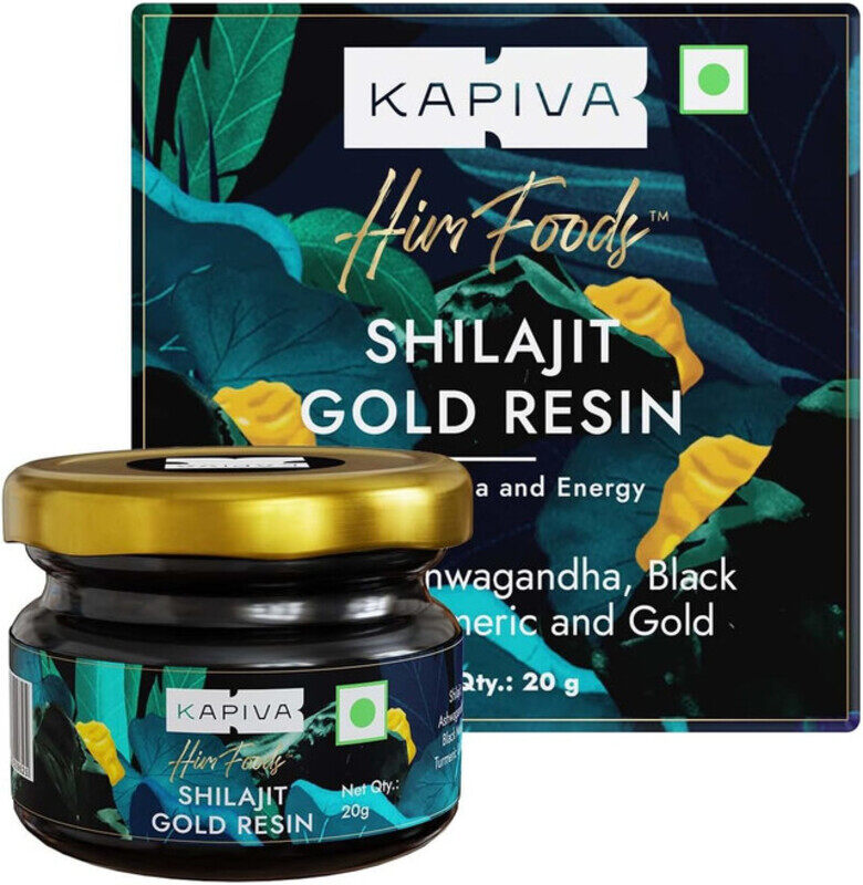 

Kapiva Shilajit Gold Resin 20g Helps in boosting Stamina Contains 24 Carat Gold 100% Ayurvedic