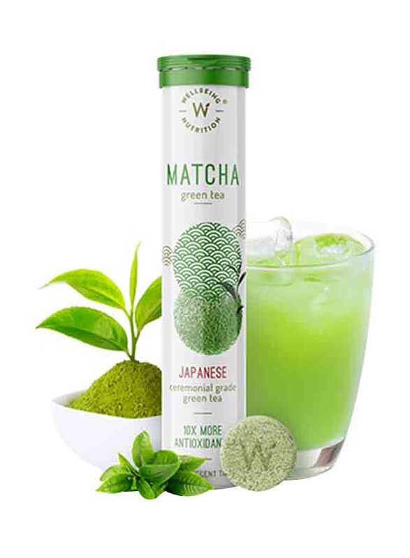 Wellbeing Nutrition Matcha Green Tea, 20 Effervescent Tablets