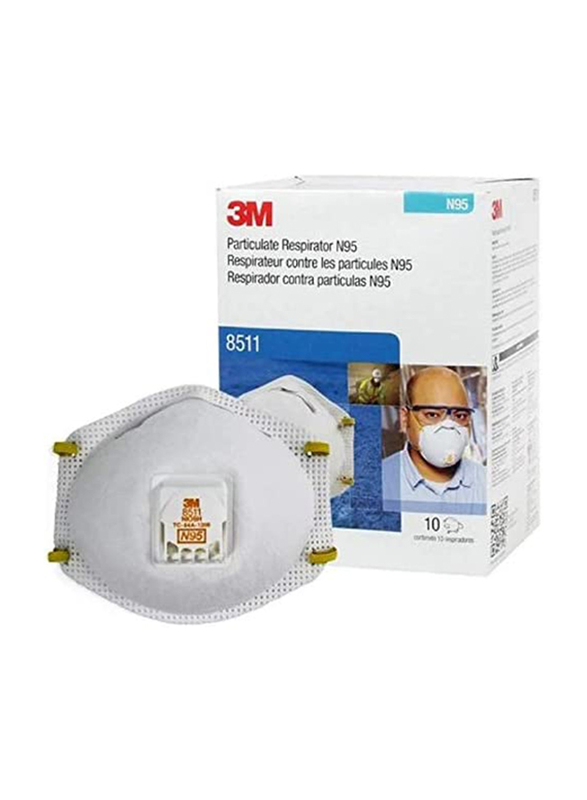 3M N95 Mask, 8511, White
