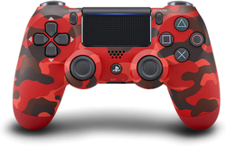 Generic - Wireless Bluetooth Gamepad Dual Shock Joystick Game Controller With 3.5mm Audio Port for Sony PS4 Controller PlayStation 4 Army Red Camouflage
