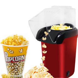 BLEAWS - Electric Corn Popcorn Maker Machine 1200W Fast Hot Air Mini Popcorn Popper With Top Cover Snack Popcorn Maker for Home Family Party No Oil Needed