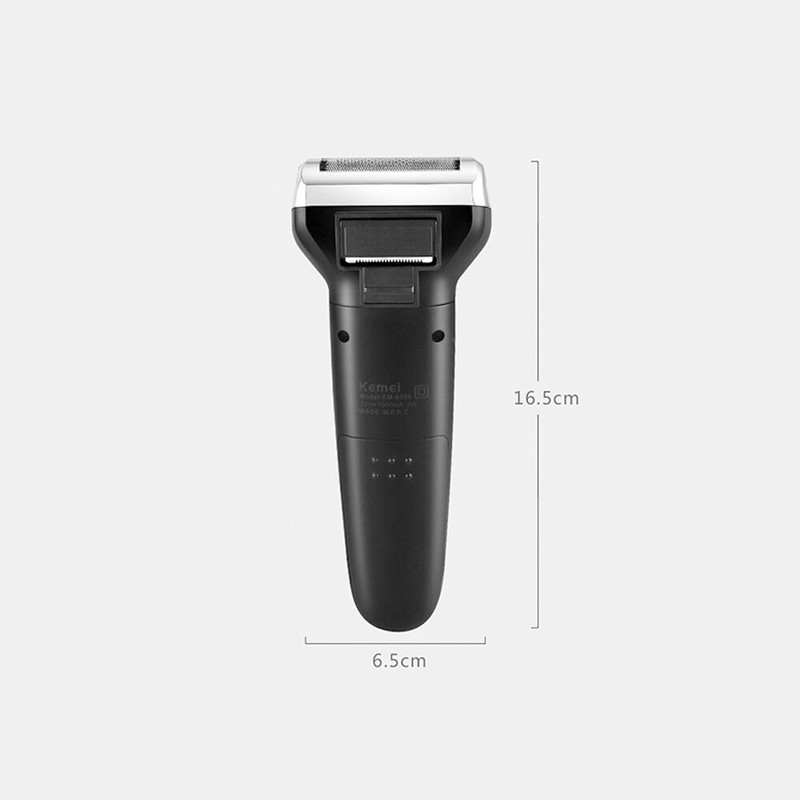 KEMEI-Kemei KM-6559 3 in 1 Electric Razor for Men USB Rechargeable Nose Hair Trimmer Men's Electric Shaver Machine Salon Tool