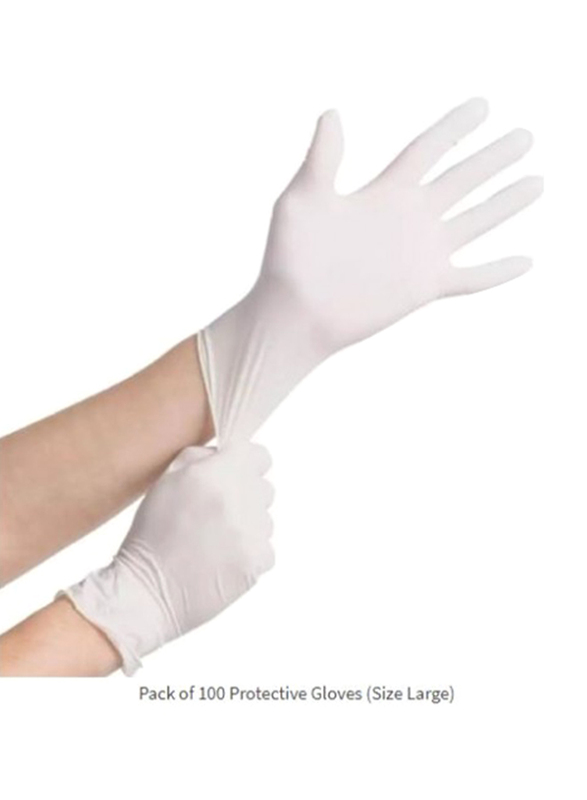 Derma Gel Specialist Examination Gloves for Derma, 100 Pieces, White, Small