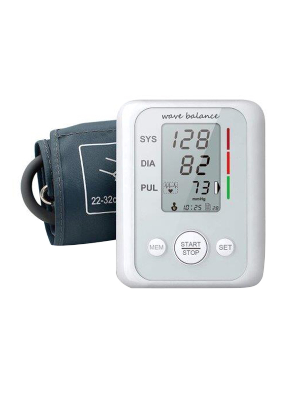 Wave Balance Blood Pressure Monitor, White