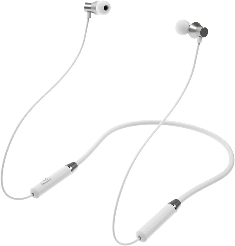 Lenovo - HE05 In Ear Neckband Bluetooth Headset White