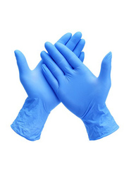 Nitrile Examination Powder Free Gloves, 100-Pieces, Blue, Large