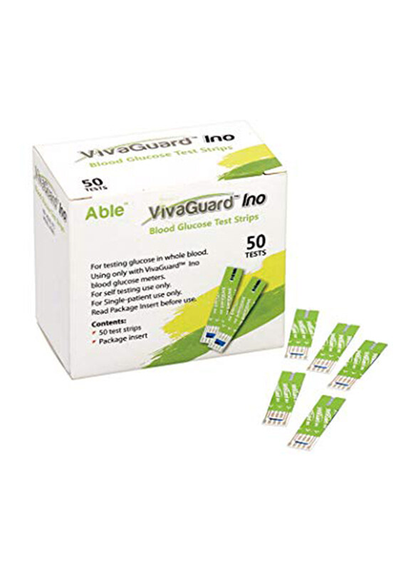 

Viva Chek Glucose Testing Strips, 100 Pieces, White