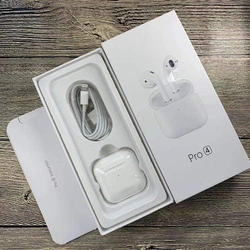 Pro 4 Airpods Wireless Earphones with Charging Case - White