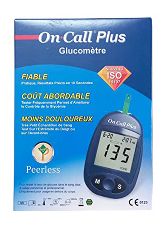 

On Call Plus - Acon On Call Plus Acon Glucometer + Strips, Blue