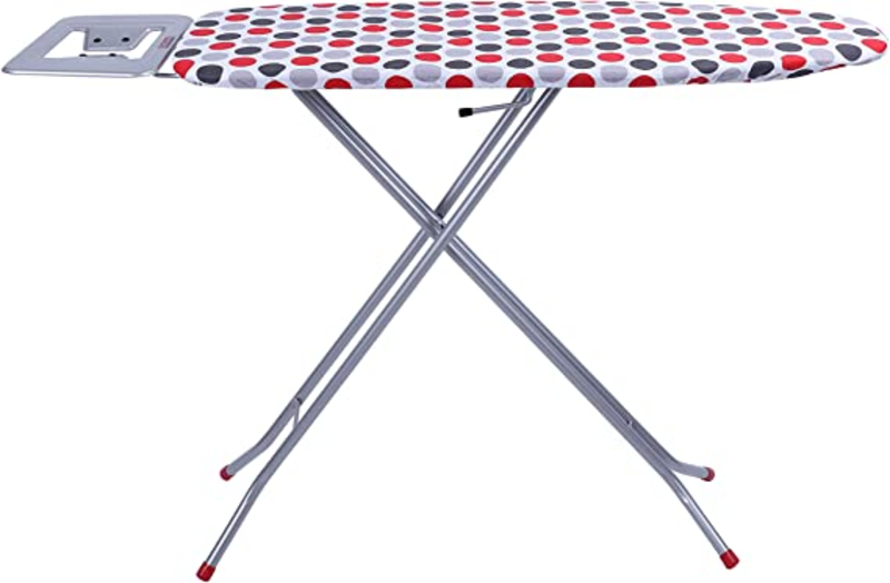 110 x 34 cm Ironing Board with Steam Iron Rest, Heat Resistant, Contemporary Lightweight Iron Board with Adjustable Height and Lock System