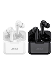 Lenovo QT82 Wireless Bluetooth 5.0 Earphone Touch Control EarBuds HIFI Stereo 9D Sound Sport Headphone with Mic IPX5 Waterproof Black