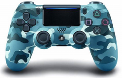 Generic - Wireless Bluetooth Gamepad Dual Shock Joystick Game Controller With 3.5mm Audio Port for Sony PS4 Controller PlayStation 4 Army Blue Camouflage