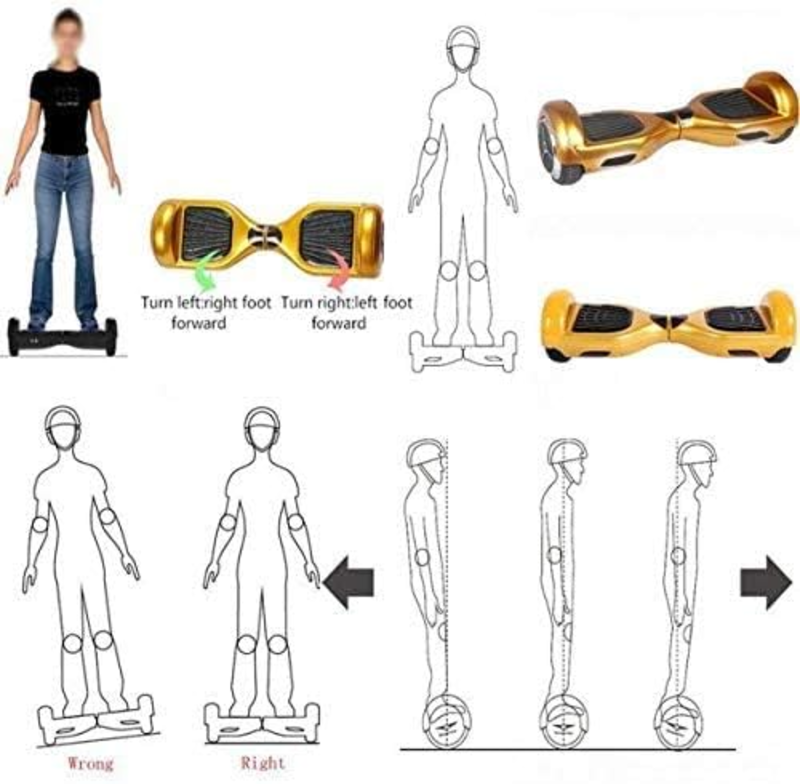 Generic Hoverboard Electric Self-Balancing Scooter Gold