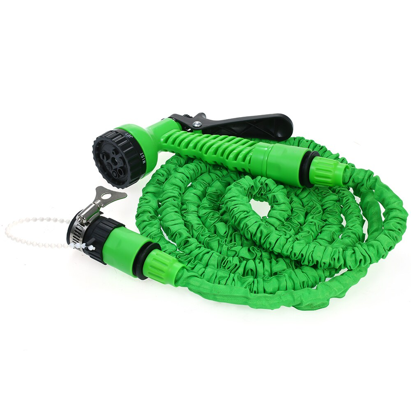 25Ft Magic Hose Stretchable Flexible 3X Expandable Double Latex Core Garden Hose Lightweight Pipe For Outdoor Cleaning Car Wash Watering Plants