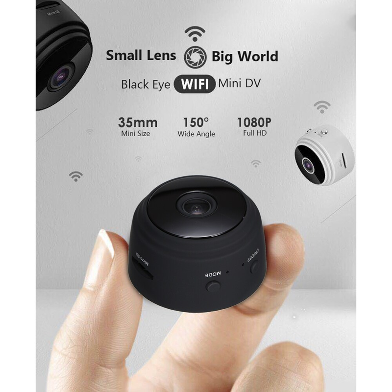 Mini Spy Camera WiFi HD 1080P 150° Wide-Angle Lens Night Vision Motion Detection Portable Nanny Hidden Cameras with 360° Magnetic Bracket