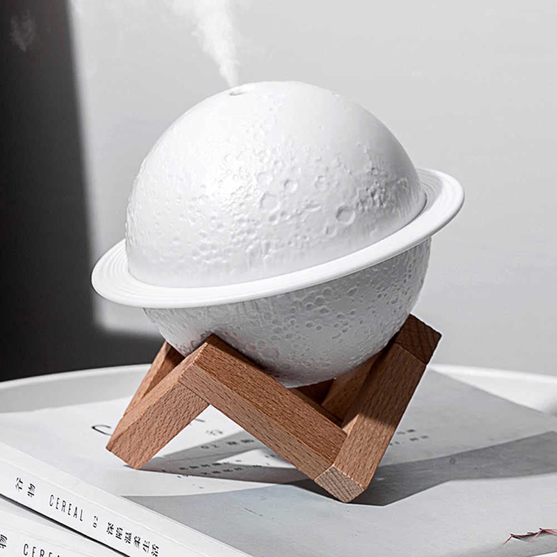 Planet Air Humidifier Night Light For Living Room Bedroom Table Desk Oil Diffuser Aroma Air Humidifier