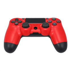 Generic - Wireless Bluetooth Gamepad Dual Shock Joystick Game Controller With 3.5mm Audio Port for Sony PS4 Controller PlayStation 4 Red