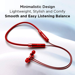 Lenovo - HE05 In Ear Neckband Bluetooth Headset Red